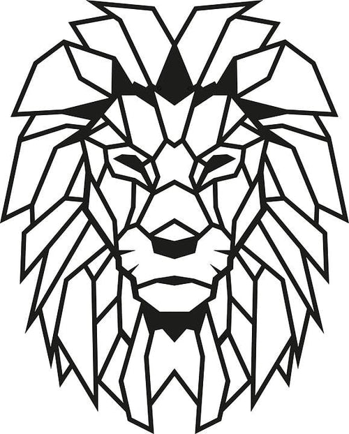 Asir Decorazione da parete Lion Nero
