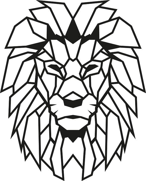 Asir Decorazione da parete Lion Nero