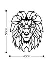 Asir Decorazione da parete Lion Nero