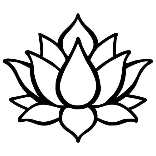 Asir Decorazione da parete Lotus Flower 1 Nero