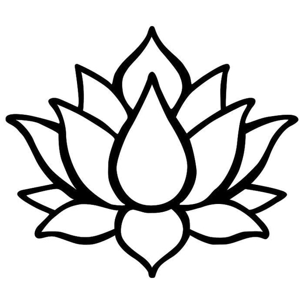 Asir Decorazione da parete Lotus Flower 1 Nero