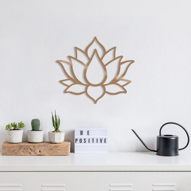 Asir Decorazione da parete Lotus Flower 1 Rame