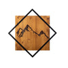 Asir Decorazione da parete Mountain 2 Noce