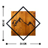 Asir Decorazione da parete Mountain 2 Noce