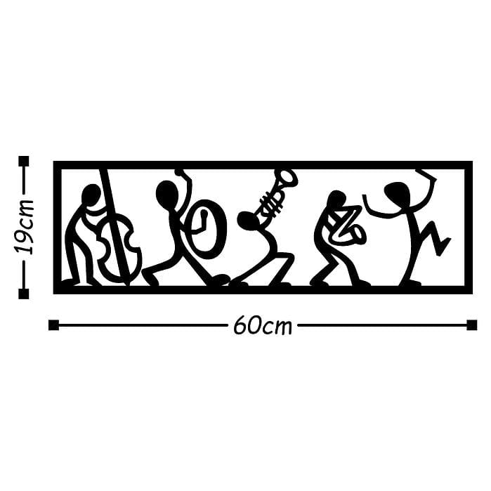 Asir Decorazione da parete Musicians Nero
