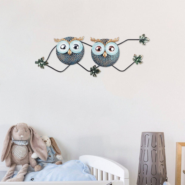 Asir Decorazione da parete Owl 3 Multicolore