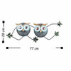Asir Decorazione da parete Owl 3 Multicolore