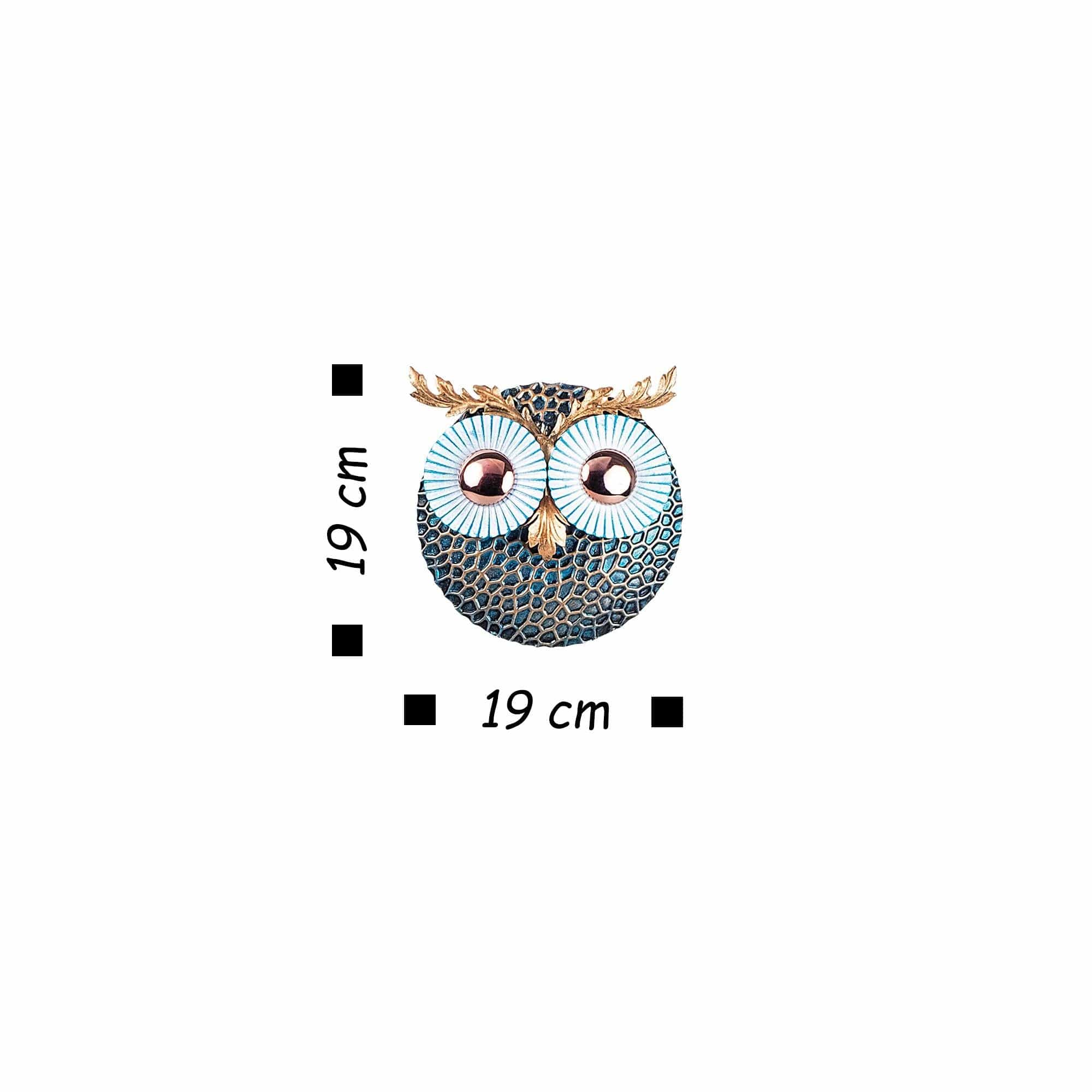 Asir Decorazione da parete Owl 3 Nero
