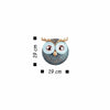 Asir Decorazione da parete Owl 3 Nero
