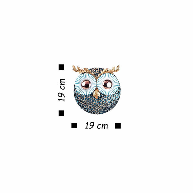 Asir Decorazione da parete Owl 3 Nero
