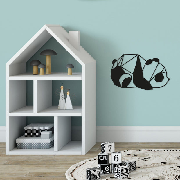 Asir Decorazione da parete Panda 2 Nero