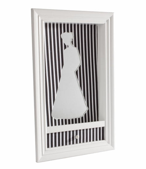 Bizzotto Decorazione da parete Redingote Bianco e Nero