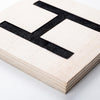 Asir Decorazione da parete Scrabble Set-4 Bianco e Nero