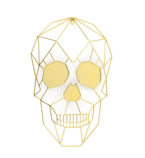 Moycor Decorazione da parete Skull Oro