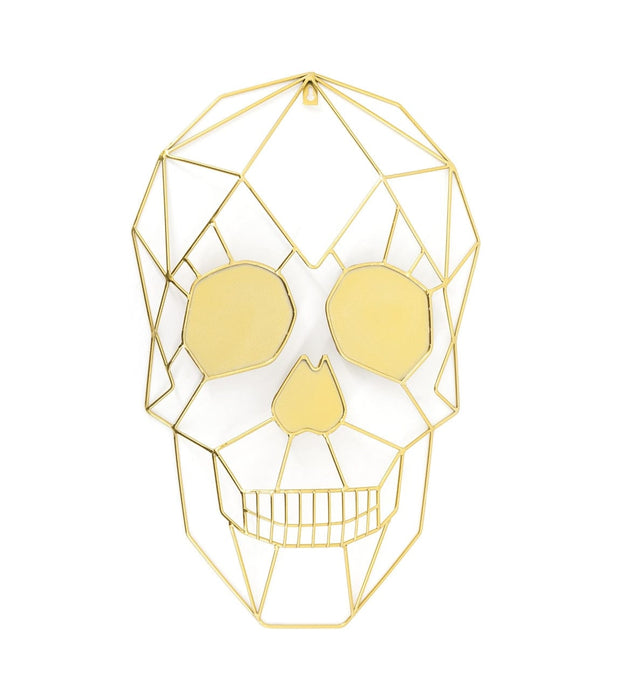 Moycor Decorazione da parete Skull Oro