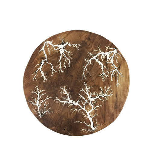 Moycor Decorazione da parete Teak Round Naturale