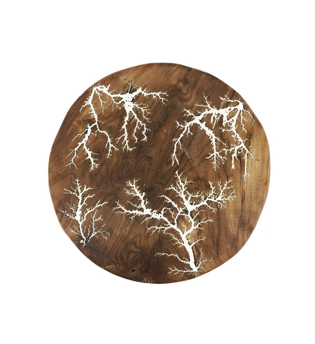 Moycor Decorazione da parete Teak Round Naturale