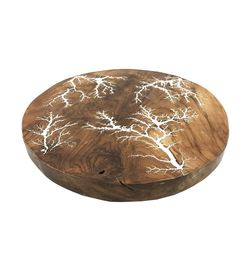 Moycor Decorazione da parete Teak Round Naturale