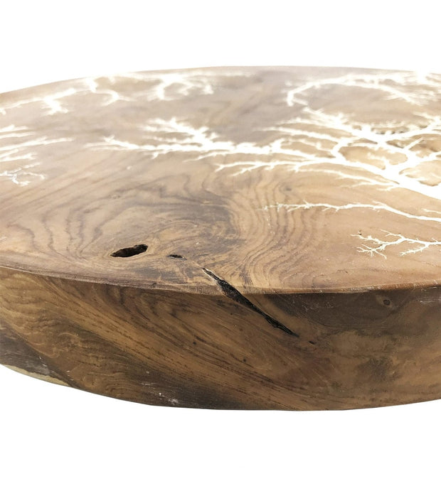 Moycor Decorazione da parete Teak Round Naturale