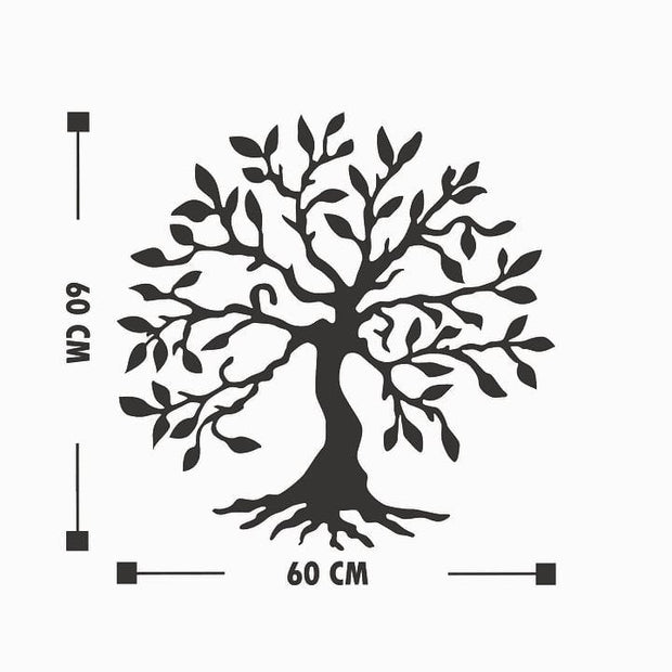 Asir Decorazione da parete Tree 3 Nero