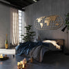 Asir Decorazione da parete World Map Glob Oro