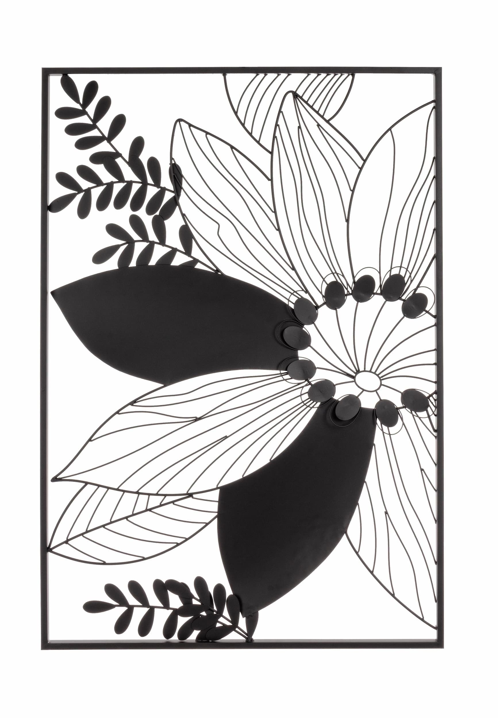 Bizzotto Decorazione da parete Zaira Rectangle Nero