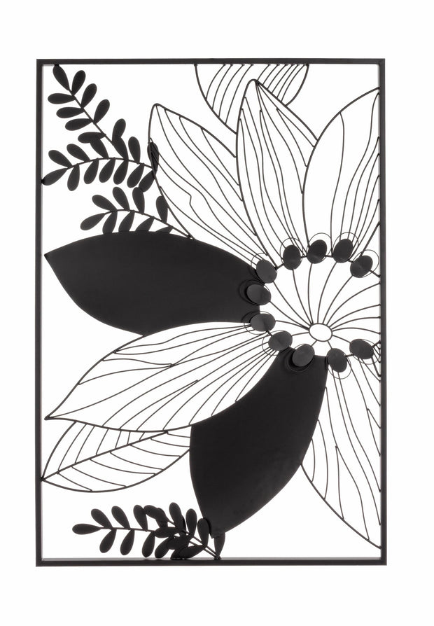 Bizzotto Decorazione da parete Zaira Rectangle Nero