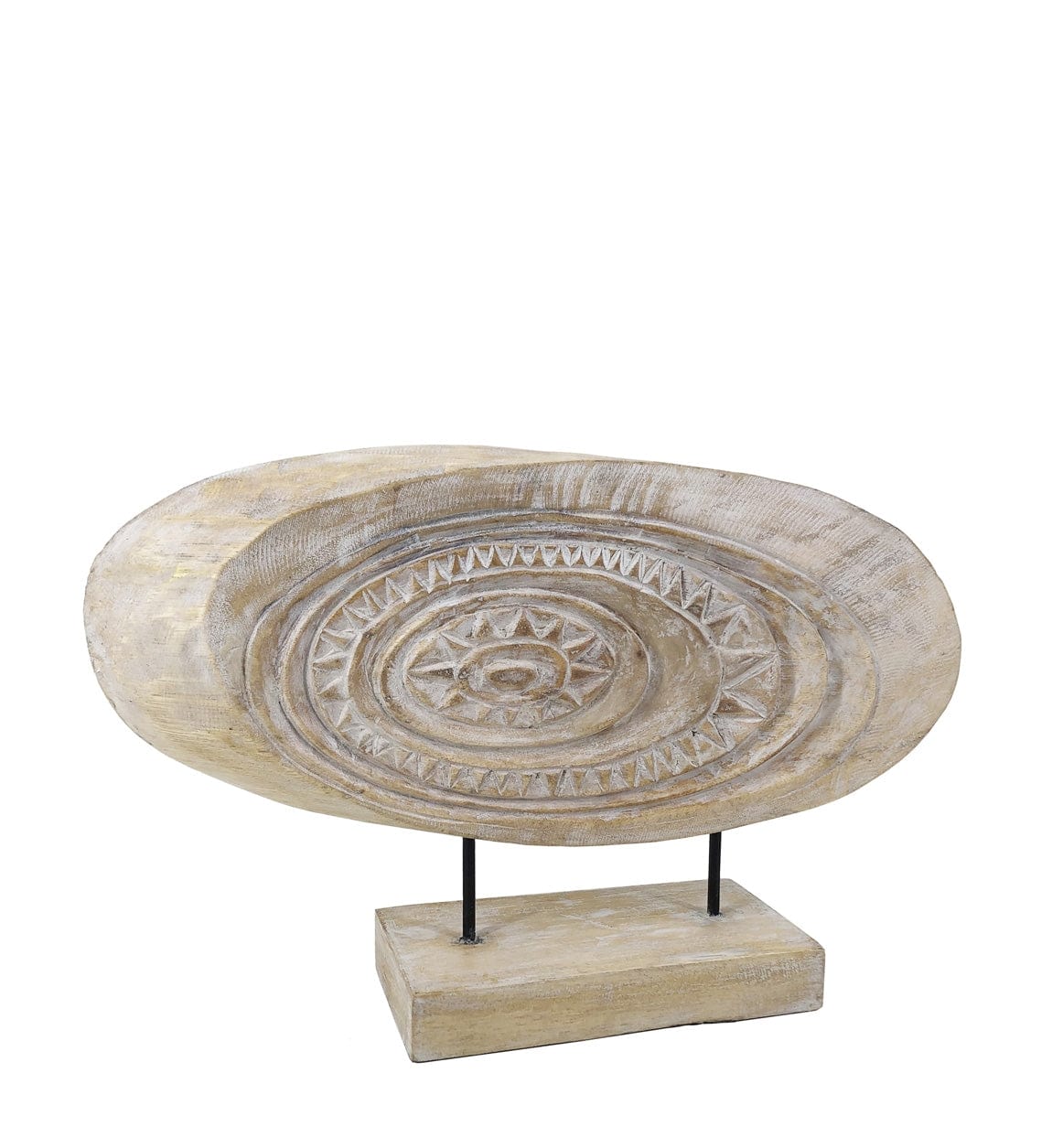 Moycor Decorazione Ethnic Carved Sun Naturale
