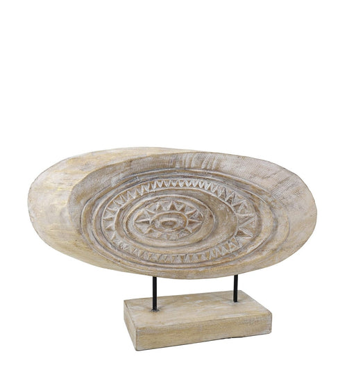 Moycor Decorazione Ethnic Carved Sun Naturale