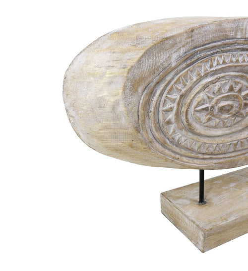Moycor Decorazione Ethnic Carved Sun Naturale