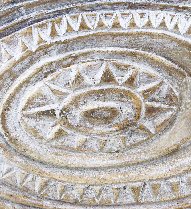 Moycor Decorazione Ethnic Carved Sun Naturale