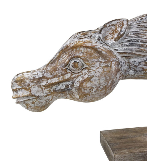Moycor Decorazione Ethnic Horse Head Naturale