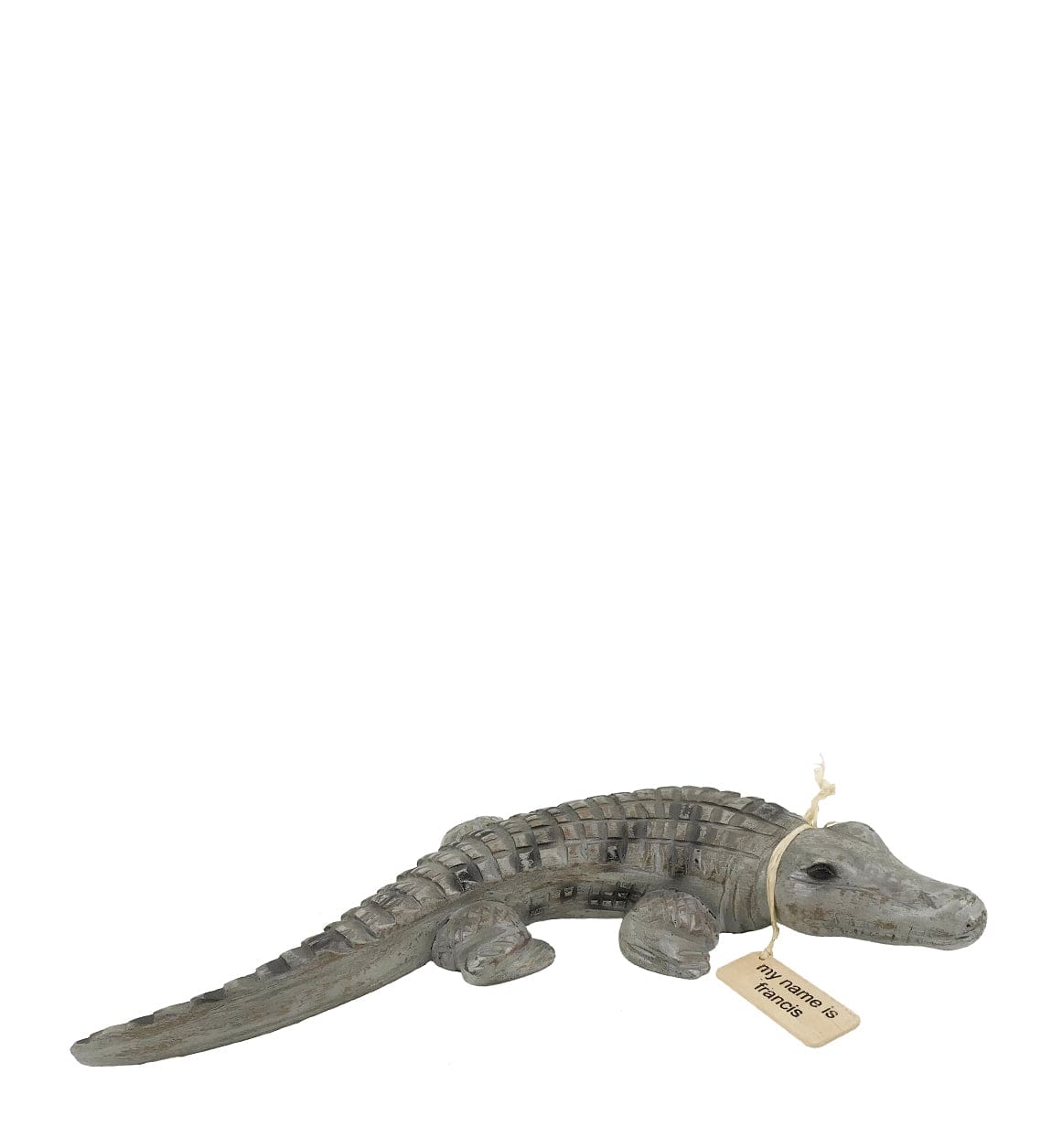 Moycor Decorazione Francis Crocodile Grigio