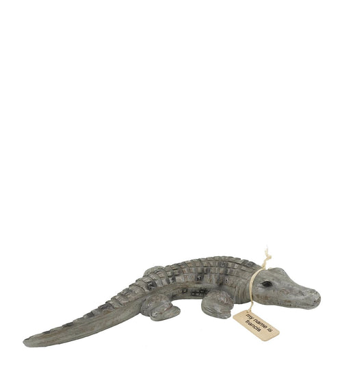 Moycor Decorazione Francis Crocodile Grigio