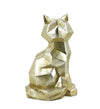 Moycor Decorazione Geometric Cat Argento