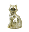 Decorazione Geometric Cat Argento (2)