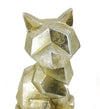 Moycor Decorazione Geometric Cat Argento