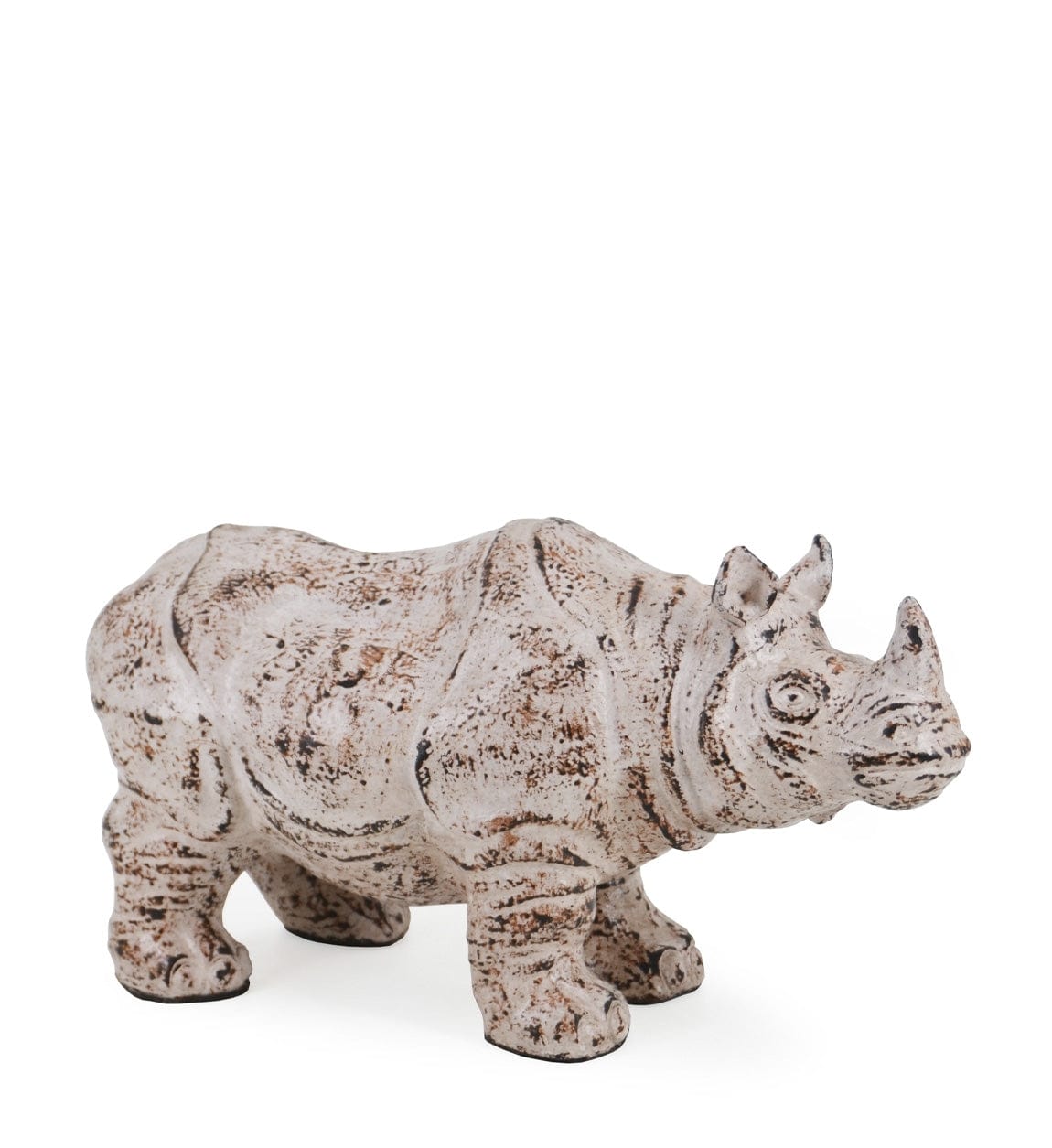 Moycor Decorazione Ocher Rhinoceros Avorio