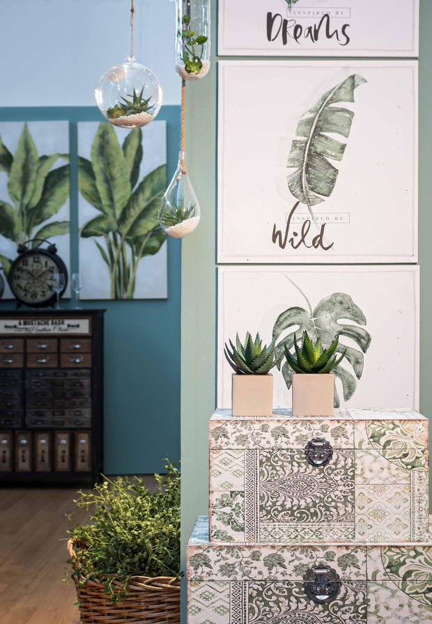 Bizzotto Decorazione sospeso per piante Bubble Alto Verde
