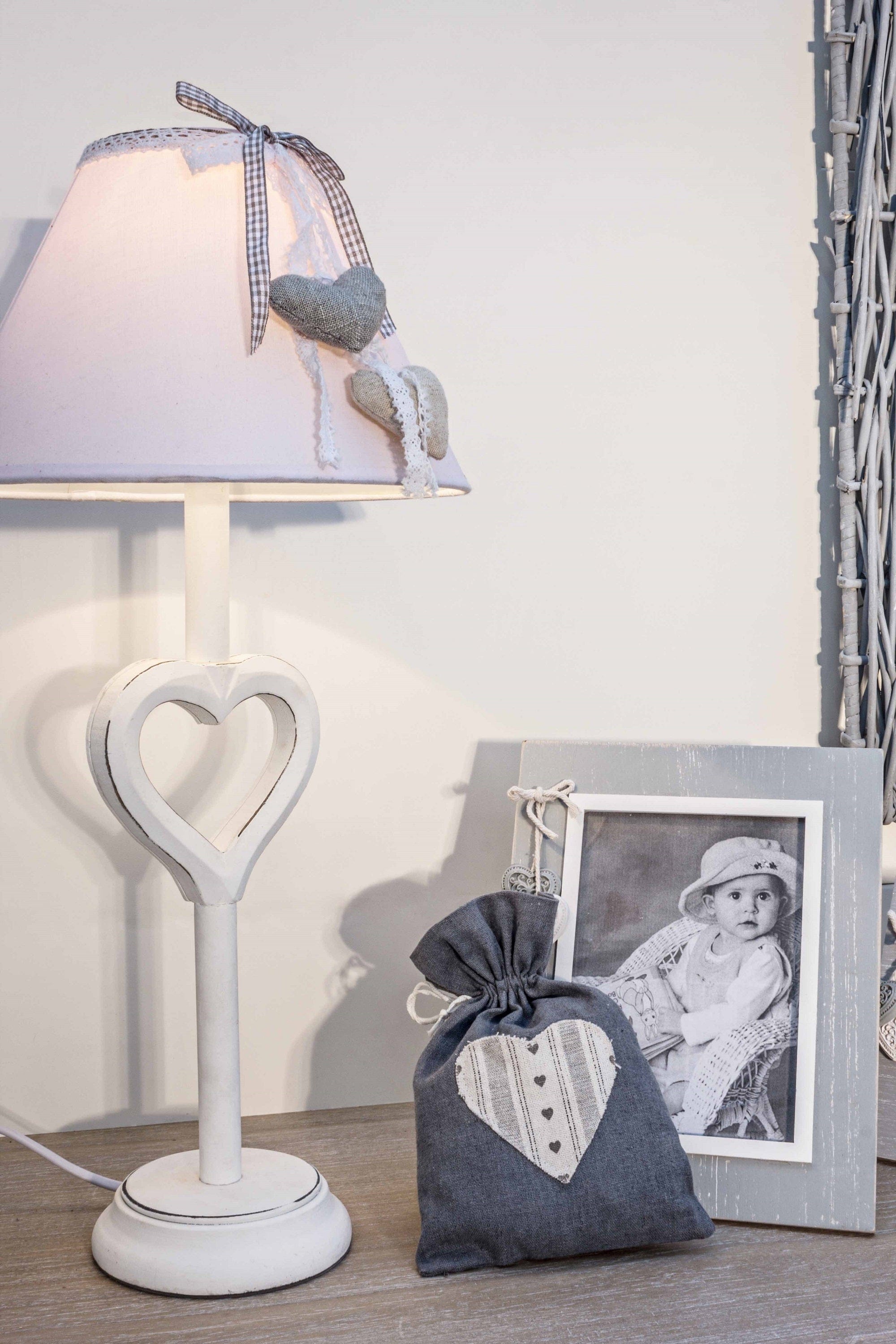 Bizzotto Decorazione tessile Heart L Grigio