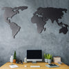 Asir Decorazione World Map Silhouette Nero