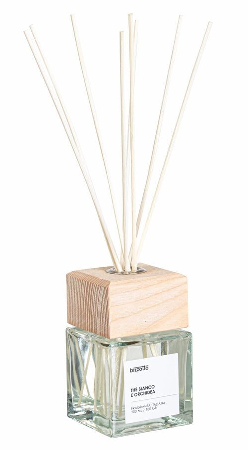 Bizzotto Diffusore Aromatherapy con Bastoncini Bianco White Tea Orchid