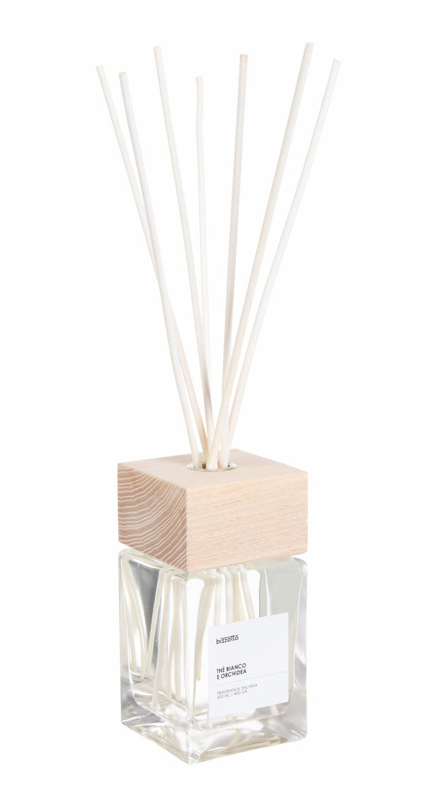 Bizzotto Diffusore Aromatherapy con Bastoncini Bianco White Tea Orchid