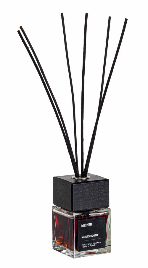Bizzotto Diffusore Aromatherapy con Bastoncini Mosto Rosso Red Must
