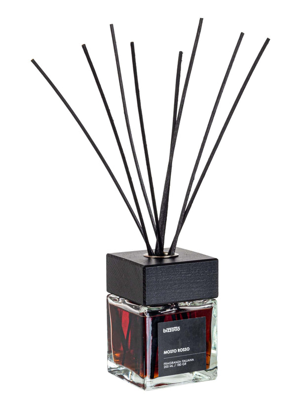 Bizzotto Diffusore Aromatherapy con Bastoncini Mosto Rosso Red Must