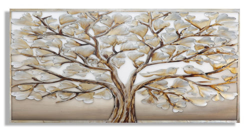 Mauro Ferretti Dipinto Alluminio Albero -A-cm 120x3,8x60