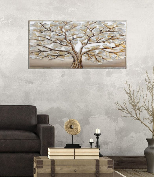 Mauro Ferretti Dipinto Alluminio Albero -A-cm 120x3,8x60