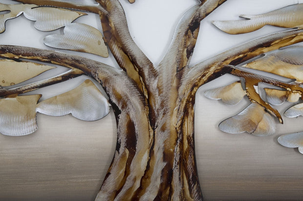 Mauro Ferretti Dipinto Alluminio Albero -A-cm 120x3,8x60