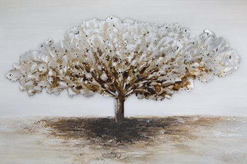 Mauro Ferretti Dipinto Su Tela Albero Alluminium -A-cm 120x3,8x80