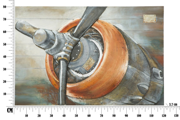 Mauro Ferretti Dipinto Su Tela Aviator cm 120x3,7x80